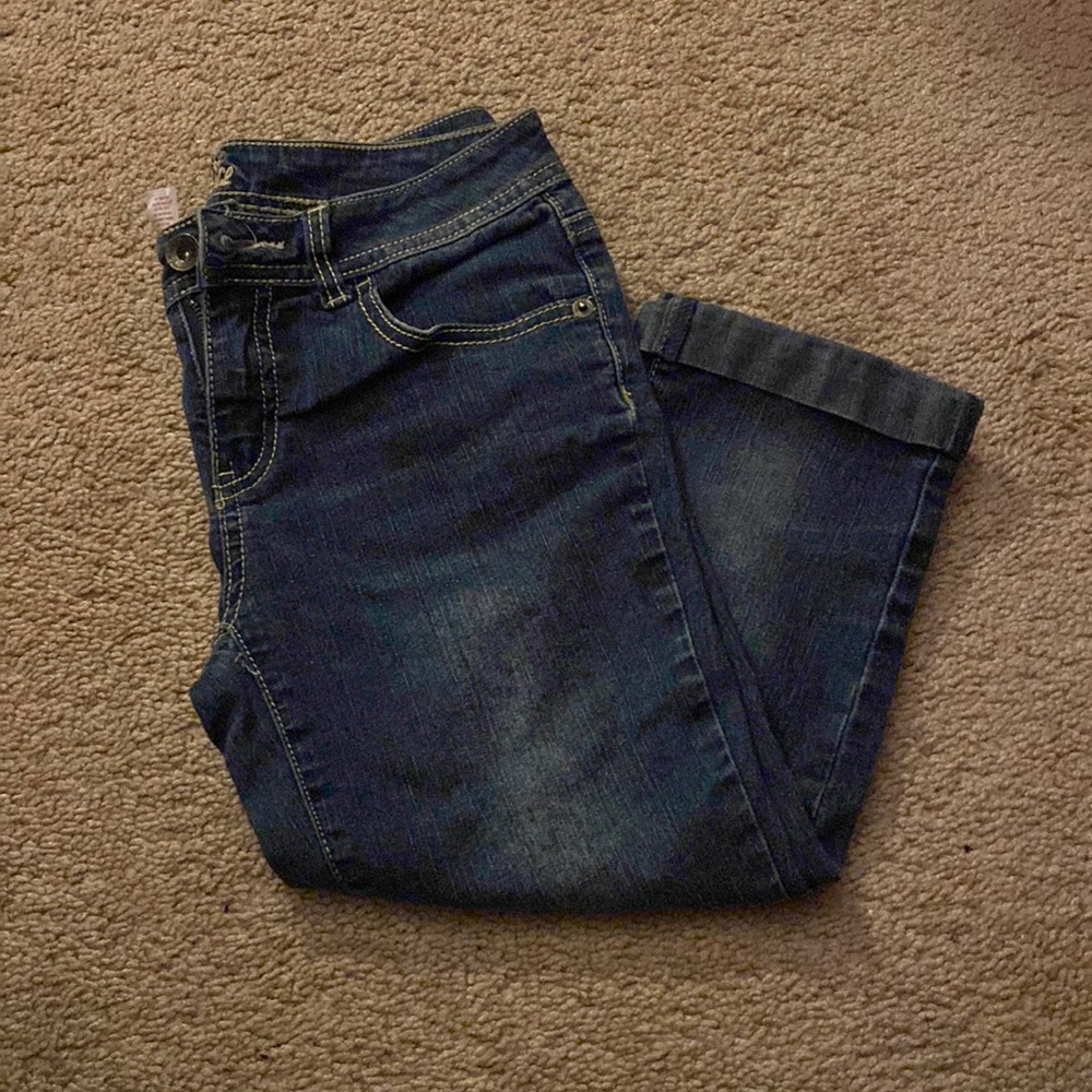 Justice Girls Blue Capri Jeans
